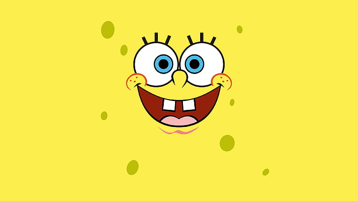 spongebob squarepants, yellow Free HD Wallpaper