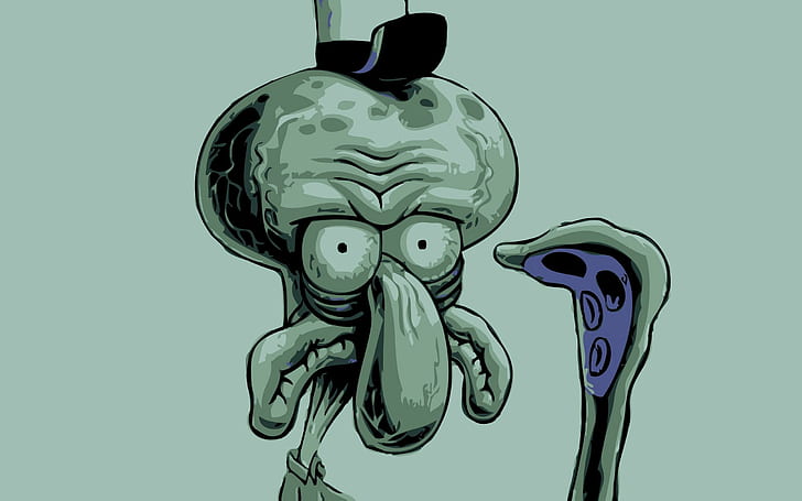 Squidward as a Girl, tentacles, spongebob, spongebob squarepants, squidward Free HD Wallpaper