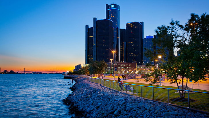 tall  high, detroit, no people, landscape Free HD Wallpaper