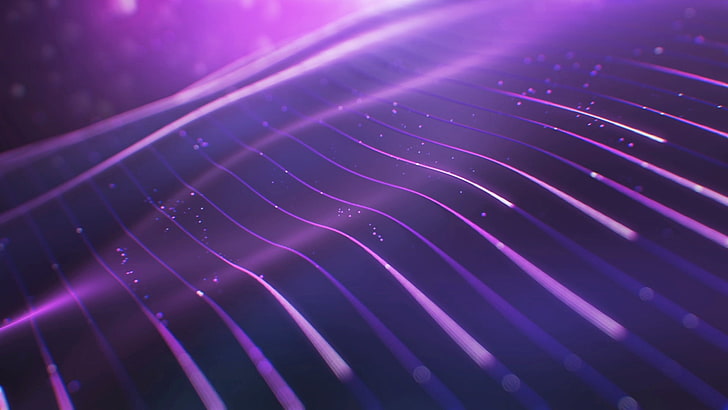 Abstract Light Purple Waves, striped, closeup, laser, creativity Free HD Wallpaper