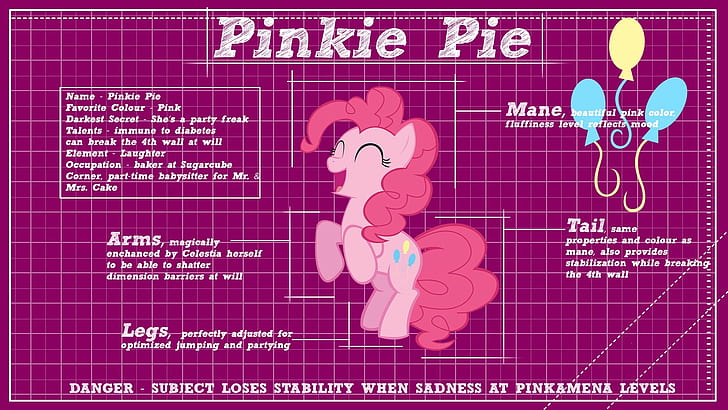 cartooncomic, pie, pinkie, pony Free HD Wallpaper