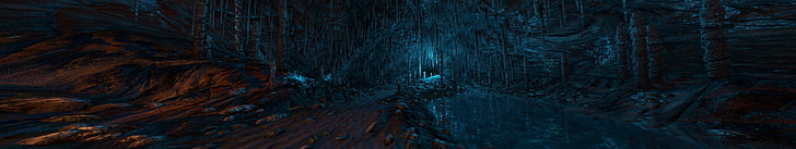 Cave Illustration, illuminated, outdoors, abstract, beauty in nature