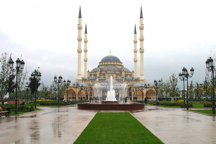 Chechen Mosque, day, travel, no people, travel destinations Free HD Wallpaper