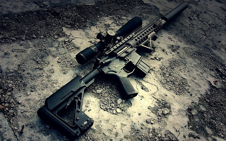 Cool BB Guns, security, ar15, military, aggression Free HD Wallpaper