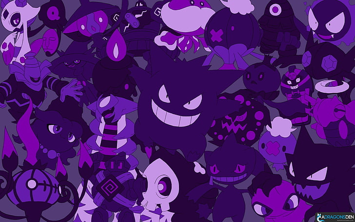 Dark Type Pokemon, indoors, nightlife, abundance, closeup Free HD Wallpaper