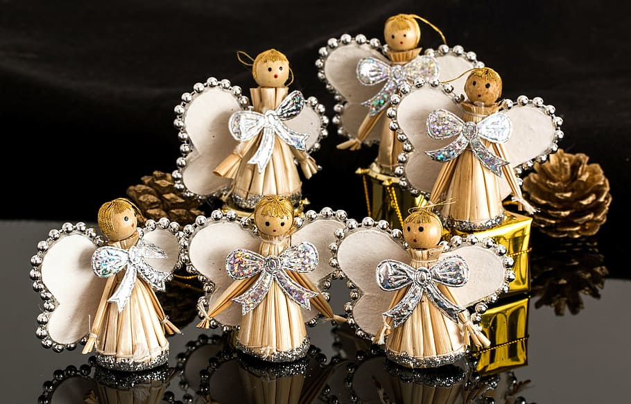 Free Clip Art Angels Singing, belief, figurine, ornament, food and drink