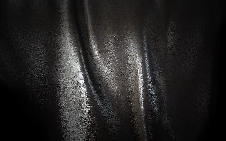 Green Leather Texture, softness, closeup, dark, satin Free HD Wallpaper