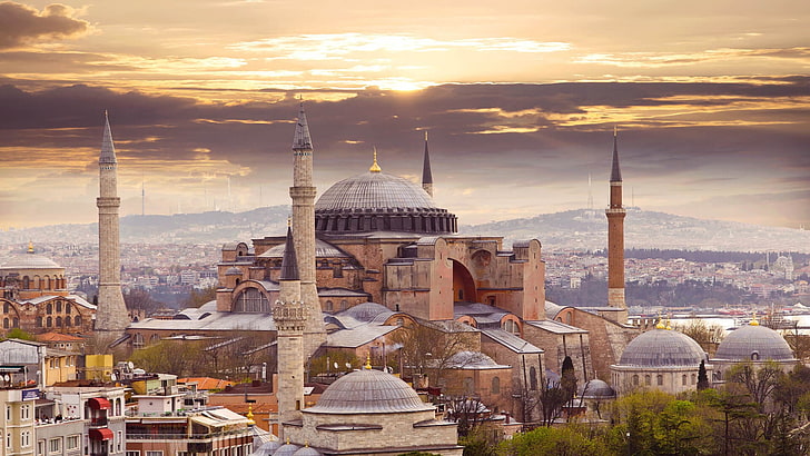 Hagia Sophia Original, place of worship, travel destinations, hagia sophia, dome Free HD Wallpaper