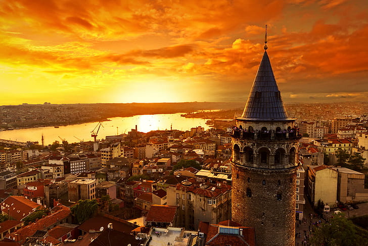 Istanbul Türkiye, istanbul, turkey, galata, galata kulesi Free HD Wallpaper