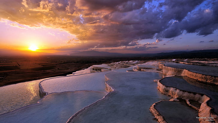 Izmir Pamukkale, pamukkale, nature, turkey Free HD Wallpaper