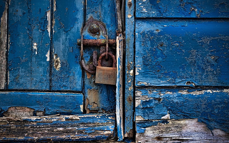 lock, abandoned, day, deterioration Free HD Wallpaper