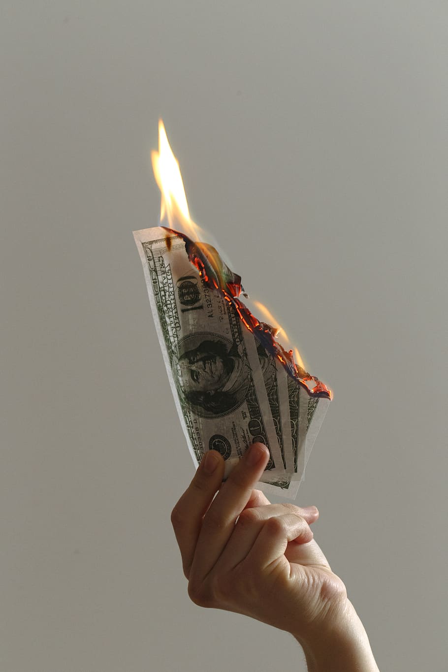 Money Burning Candle, one person, heat  temperature, usa, 100 Free HD Wallpaper