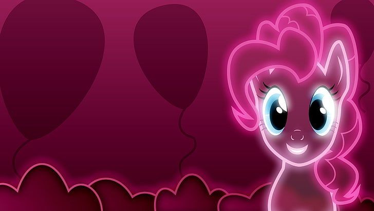 My Little Pony Head, my little pony, magic, tv show, pinkie pie Free HD Wallpaper