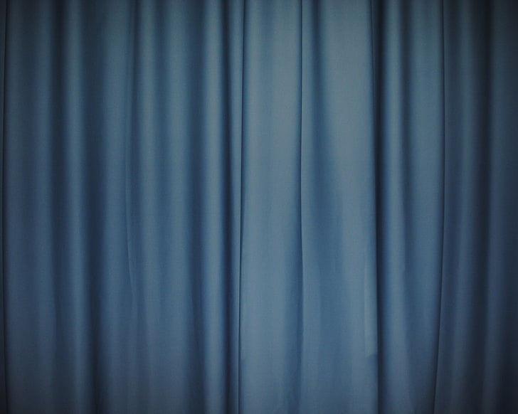 Navy Blue Curtains, textured effect, theatrical performance, material, abstract Free HD Wallpaper