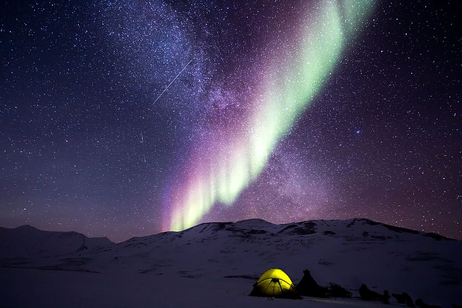 Northern Lights Norway, winter, wild, tranquility, alaska Free HD Wallpaper