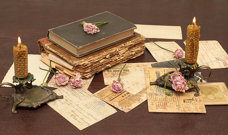 Old Book, decoration, paper, indoors, nature Free HD Wallpaper