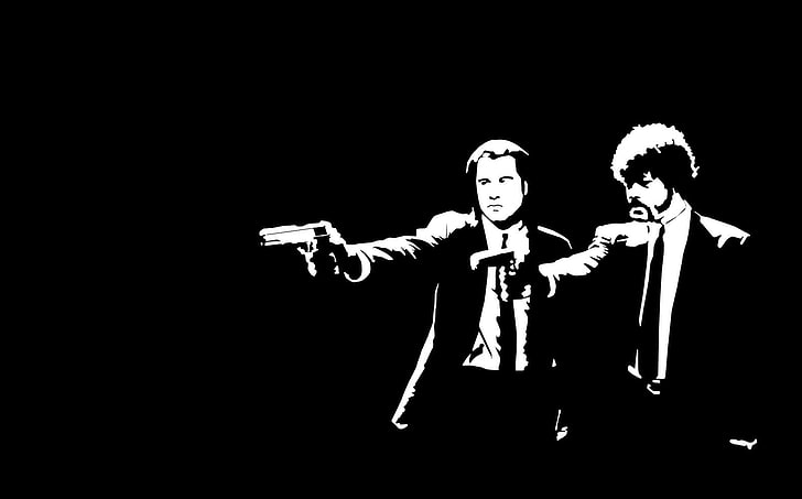 Pulp Fiction, black, Movies, art, entertainment Free HD Wallpaper