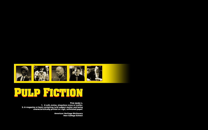 Pulp Fiction Medieval, information, western script, dark, bruce willis Free HD Wallpaper