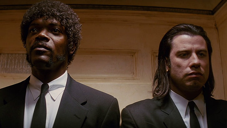 Pulp Fiction Meme, tie, mid adult, beard, businessman Free HD Wallpaper