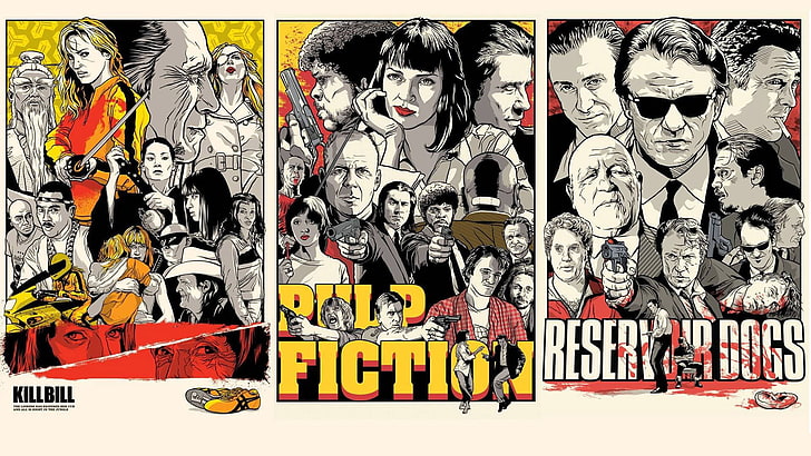 Quentin Tarantino Girlfriend, large group of objects, auto post production filter, choice, female likeness Free HD Wallpaper