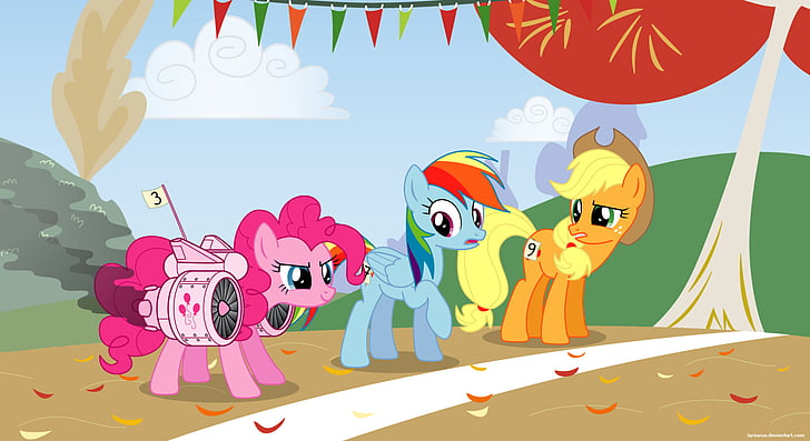 Rainbow Dash Heart, applejack my little pony, tv show, pinkie pie, rainbow dash Free HD Wallpaper