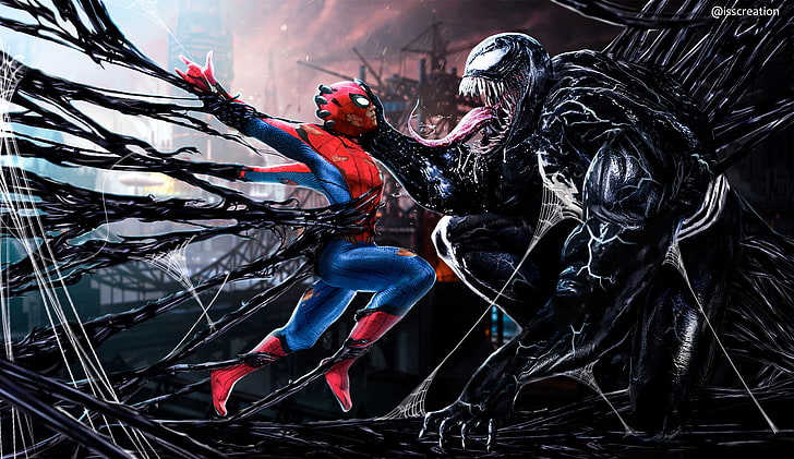 Spider-Man vs Venom Art, people, skill, men, winter