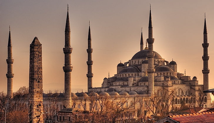 Sultanahmet Mosque Istanbul, the past, spirituality, history, travel Free HD Wallpaper