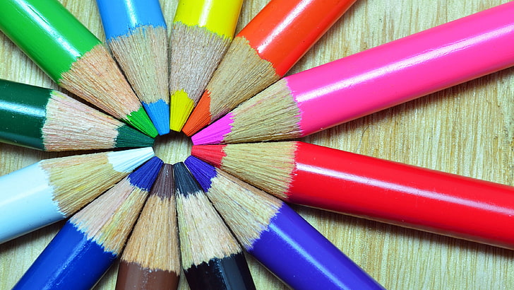 Ten Crayons, closeup, no people, writing instrument, art and craft Free HD Wallpaper