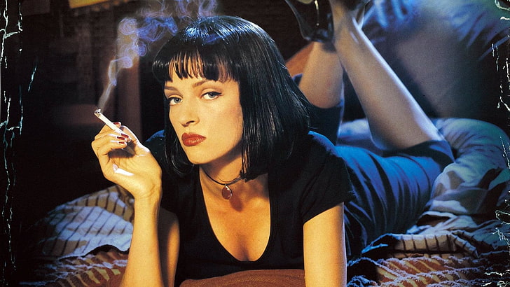 Uma Thurman Pulp Fiction Quotes, pulp, poster, pulp fiction, fiction Free HD Wallpaper