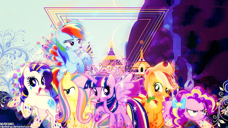 vector, applejack my little pony, pinkie pie, princess twilight sparkle