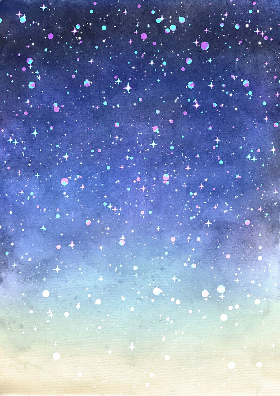 Watercolor Night Sky, snow, pattern, outdoors, holiday  event Free HD Wallpaper