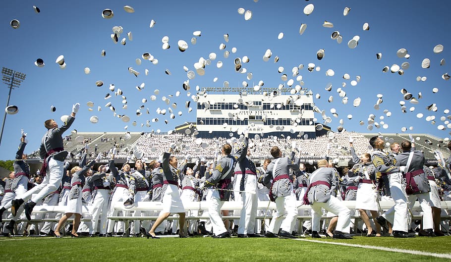 West Point Graduates, fun, uniform, outdoors, military Free HD Wallpaper