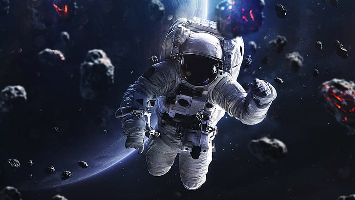 Astronaut 1080, space, astronaut Free HD Wallpaper