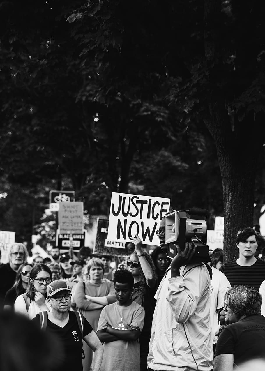 Black Civil Rights, social issues, placard, voice, usa