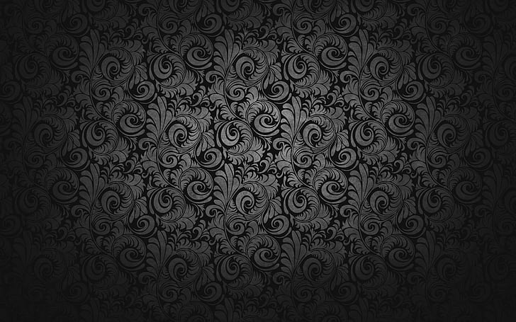 Black Texture Wood, vignette, geometric shape, floral pattern, textured Free HD Wallpaper