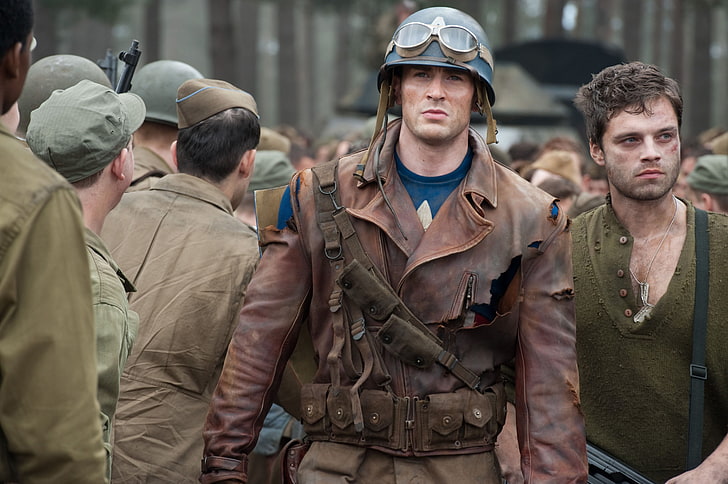 Bucky Barnes, uniform, army soldier, bucky barnes, weapon