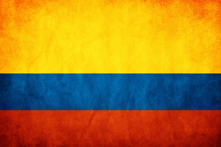 Colombia Country Flag, abstract, blank, full frame, copy space