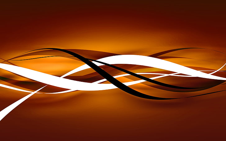 Cool Black and Orange Abstract, closeup, abstract, computer, illuminated Free HD Wallpaper