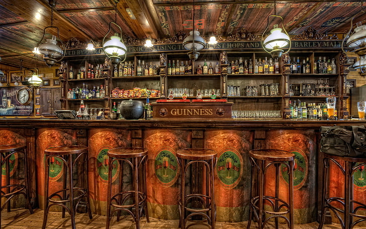 Irish Pub Walls, illuminated, arrangement, variation, business Free HD Wallpaper