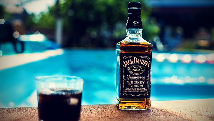 Jack Daniels Barrel, jack daniels, cocktail, table, drink Free HD Wallpaper