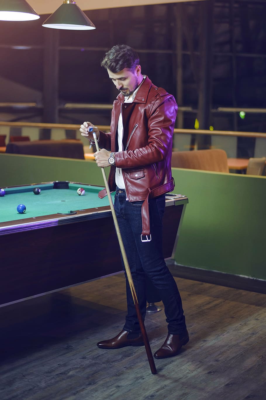 Kids Playing Pool Table, nightlife, one man only, real people, young adult Free HD Wallpaper