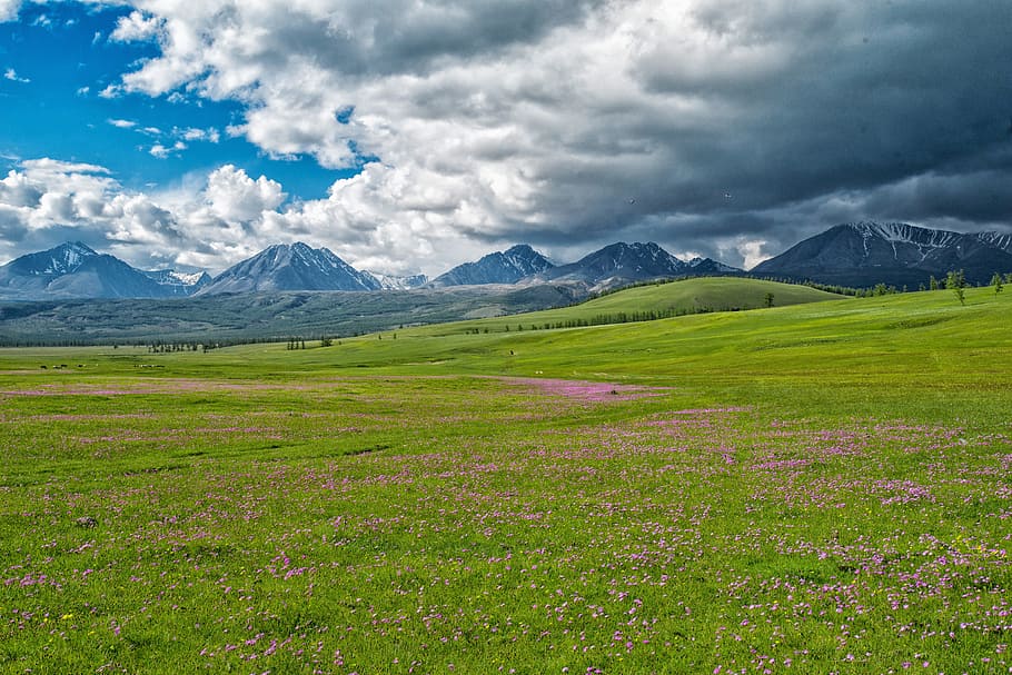 Mongolia HD, beauty in nature, cloud  sky, sky, landscape Free HD Wallpaper