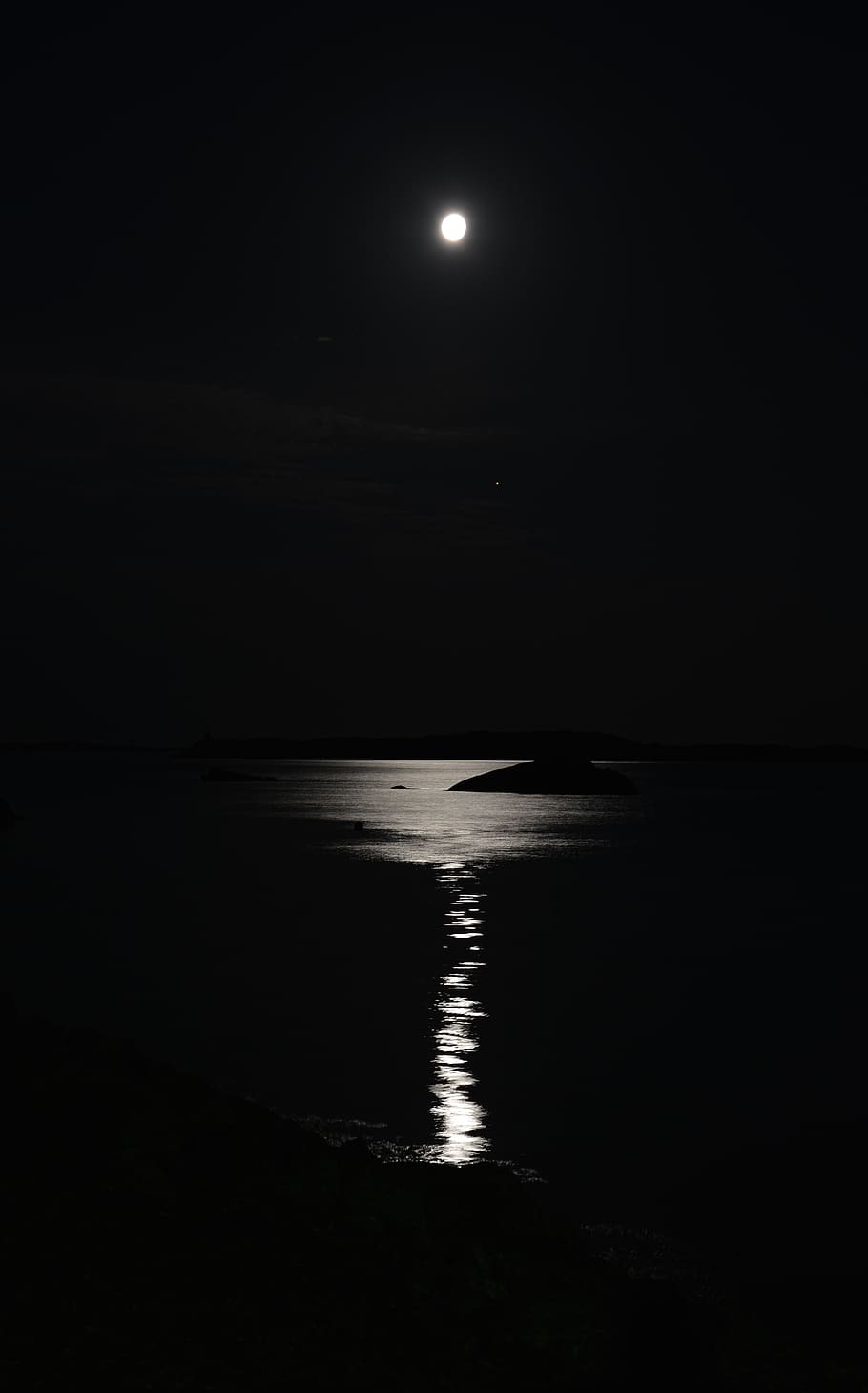 Moonlight Forest, march, reflection, himmel, no people Free HD Wallpaper