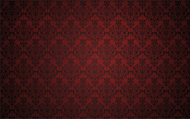 Red and Black Comforter Set, texture, vector, decoration, classical style Free HD Wallpaper