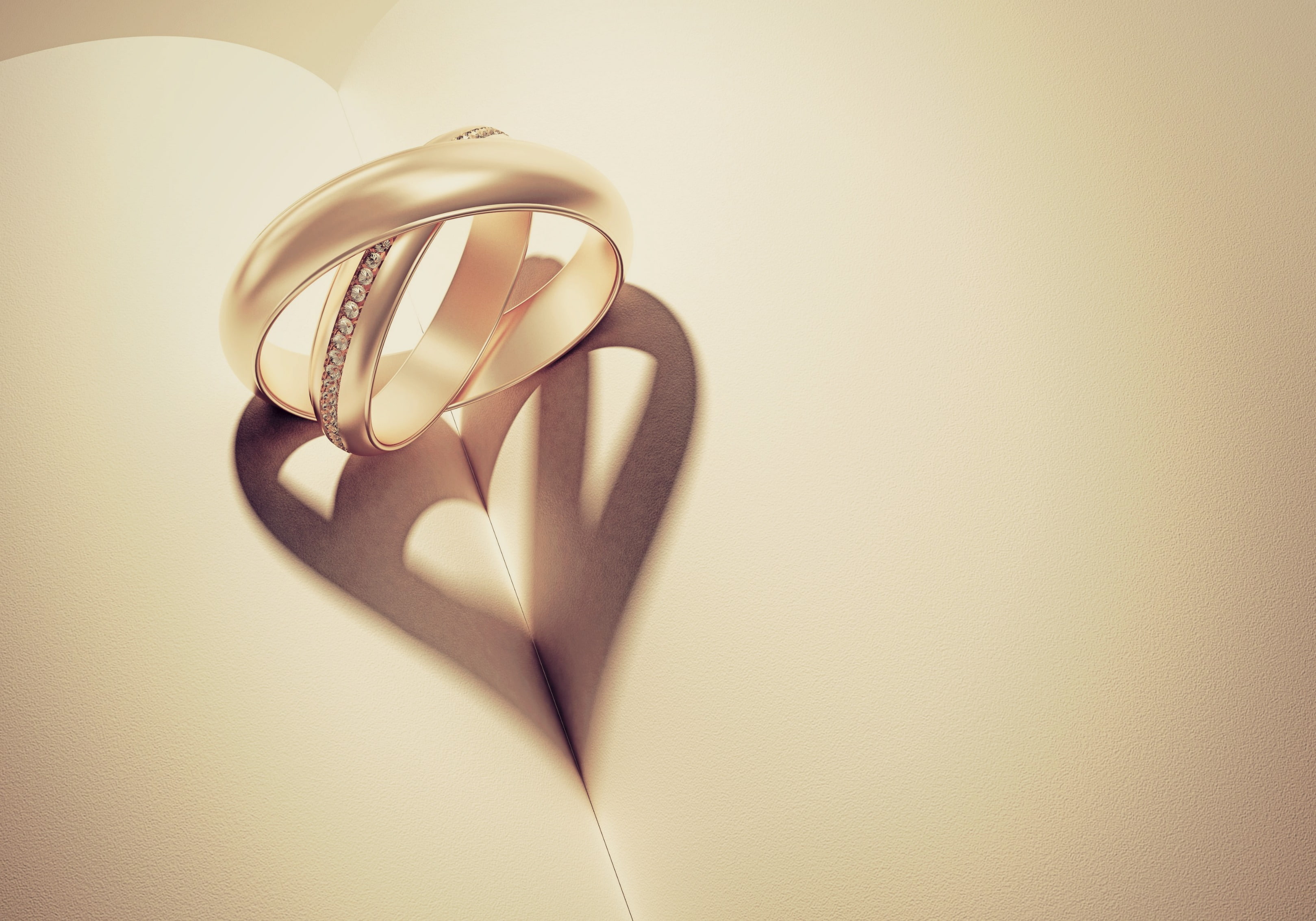 Rose Gold Rings, gold colored, full screen, gold, celebration