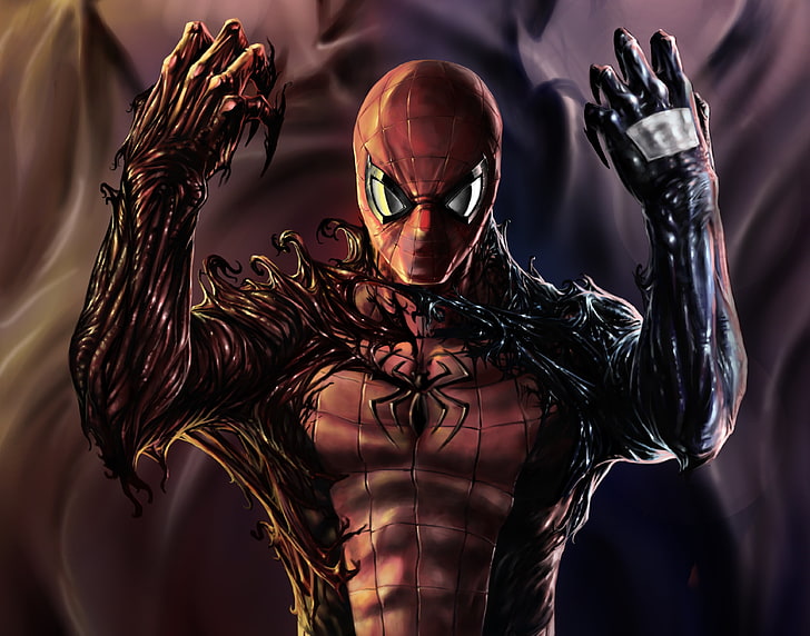 Spider-Carnage Marvel, portrait, adult, closeup, technology Free HD Wallpaper