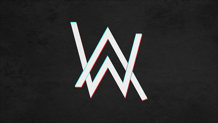 Thunderbolt Logo, alan walker, logo, night, capital letter