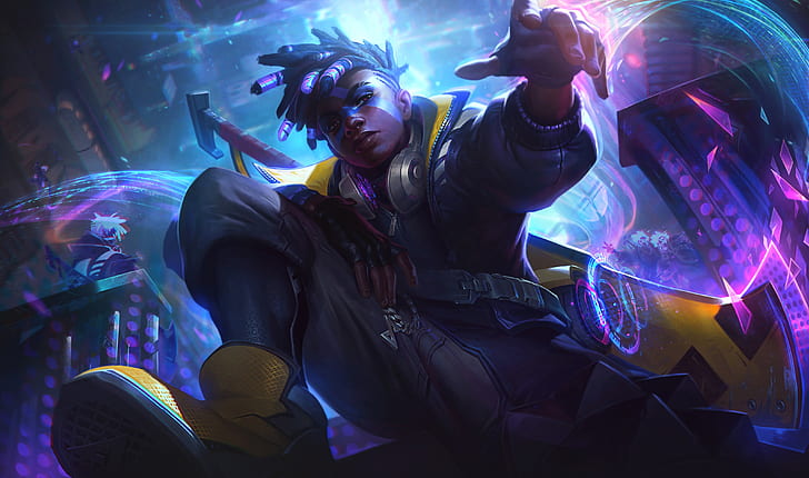 Arcane League of Legends Art, video game, league of legends, ekko league of legends Free HD Wallpaper