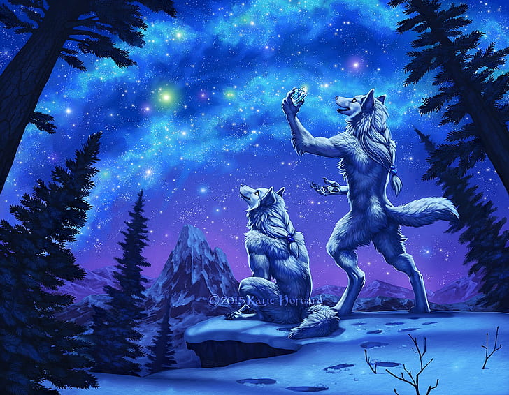 artic wolf, furry, anthro Free HD Wallpaper