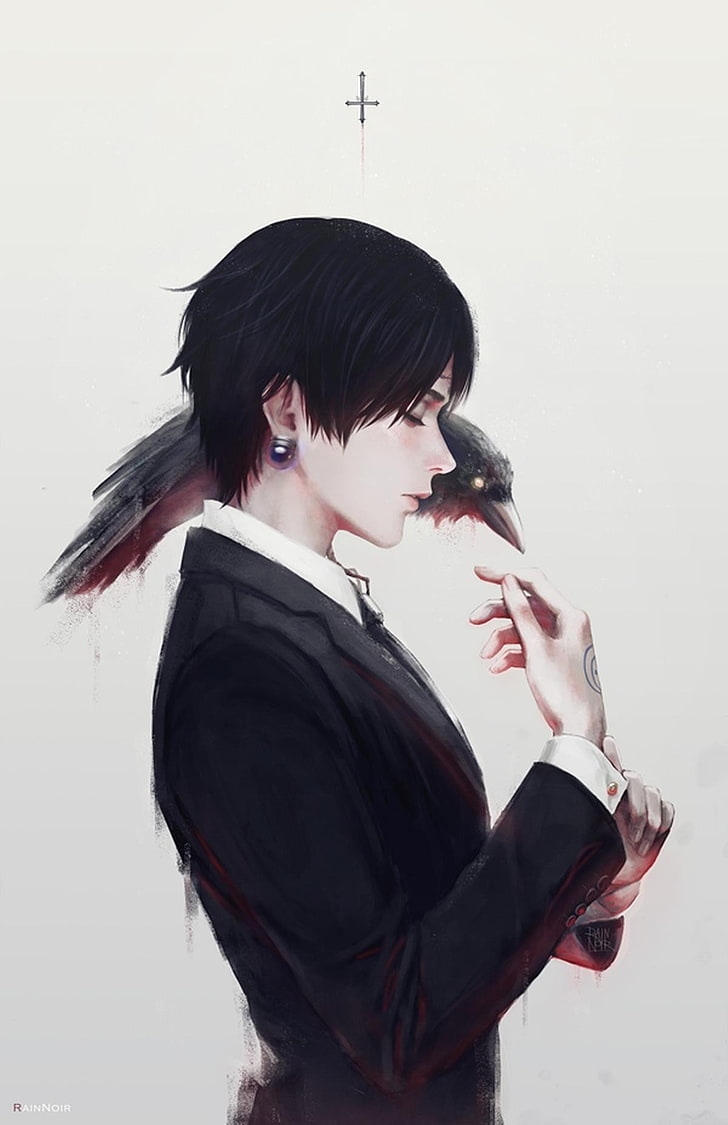 Astro Boy Fan Art, raven,, hunter x hunter, Lucifer, chrollo lucifer